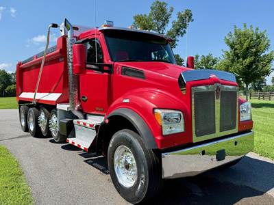 Kenworth T880S Quad Axle Dump Truck - Paccar 455HP, 6 Speed Allison Rds Automatic, 17' Dump