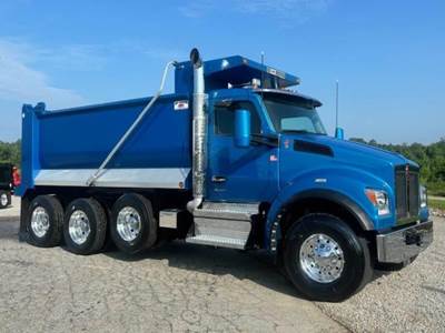Kenworth T880S Tri Axle Dump Truck - Paccar 510HP, 6 Speed Allison Rds Automatic, 16' Dump