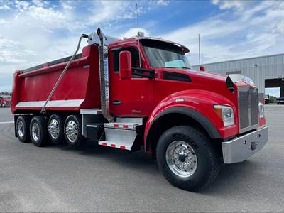 Kenworth T880S Quad Axle Dump Truck - Paccar 455HP, 6 Speed Allison Rds Automatic, 17' Dump