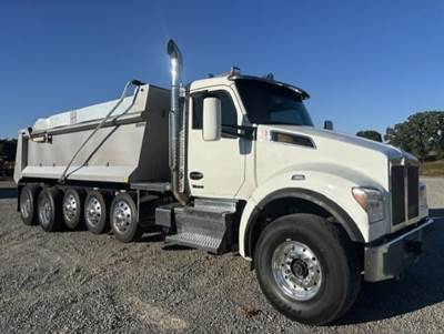 Kenworth T880S Five Axle Dump Truck - Paccar 455HP, 6 Speed Allison Rds Automatic, 20' Dump