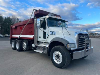Mack Granite 64FR Tri Axle Dump Truck - MP8 455HP, Automatic, 17' Dump