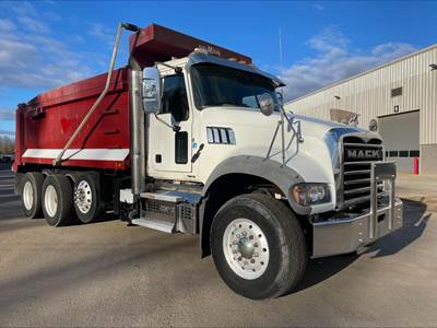 Mack Granite 64FR Tri Axle Dump Truck - MP8 455HP, Automatic, 17' Dump