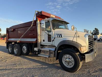 Mack Granite 64FR Tri Axle Dump Truck - MP8 455HP, Automatic, 17' Dump