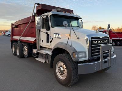 Mack Granite 64FR Tri Axle Dump Truck - MP8 455HP, Automatic, 17' Dump