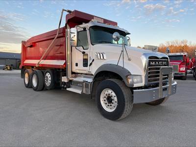 Mack Granite 64FR Tri Axle Dump Truck - MP8 455HP, Automatic, 17' Dump