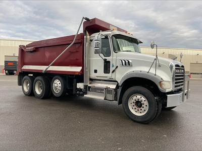 Mack Granite 64FR Tri Axle Dump Truck - MP8 455HP, Automatic, 17' Dump