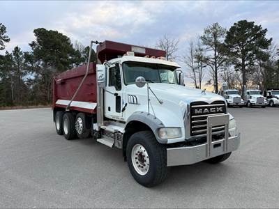 Mack Granite 64FR Tri Axle Dump Truck - MP8 455HP, Automatic, 17' Dump