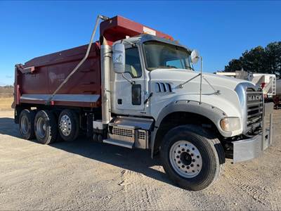 Mack Granite 64FR Tri Axle Dump Truck - MP8 455HP, Automatic, 17' Dump