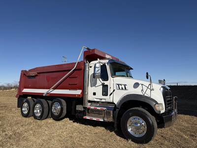 Mack Granite 64FR Tri Axle Dump Truck - MP8 455HP, Automatic, 17' Dump