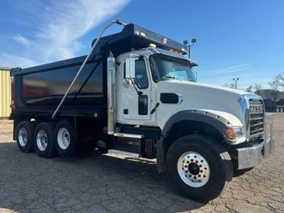 Mack Granite 64FR Tri Axle Dump Truck - 455HP, 6 Speed Allison Rds Automatic, 16' Dump