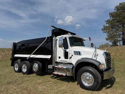 Mack Granite 64FR Tri Axle Dump Truck - MP8 455HP, Automatic, 17' Dump