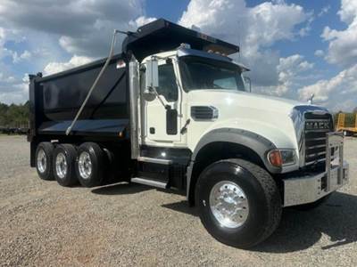 Mack Granite 64FR Tri Axle Dump Truck - MP8 455HP, 6 Speed Allison Rds Automatic, 16' Dump