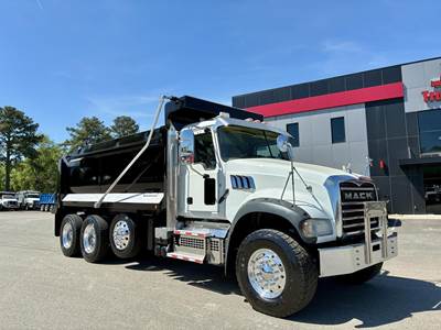 Mack Granite 64FR Tri Axle Dump Truck - MP8 455HP, Automatic, 17' Dump