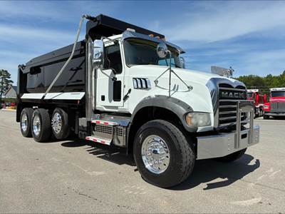Mack Granite 64FR Tri Axle Dump Truck - MP8 455HP, Automatic, 17' Dump