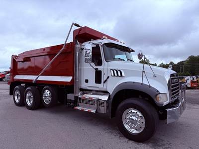 Mack Granite 64FR Tri Axle Dump Truck - MP8 455HP, Automatic, 17' Dump