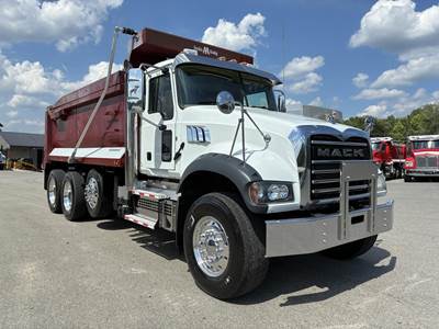 Mack Granite 64FR Tri Axle Dump Truck - MP8 455HP, Automatic, 17' Dump
