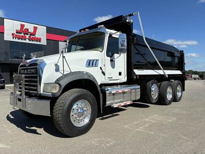 Mack Granite 64FR Tri Axle Dump Truck - MP8 455HP, Automatic, 17' Dump