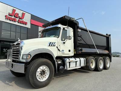 Mack Granite 64FR Tri Axle Dump Truck - MP8, 6 Speed Allison Rds Automatic, 16' Dump