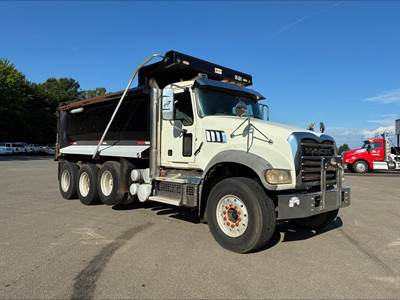 Mack Granite 64FR Tri Axle Dump Truck - MP8-445C 445HP, Automatic, 16' Dump
