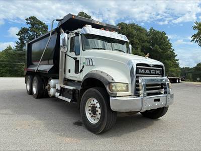 Mack Granite 64FR Tri Axle Dump Truck - MP8 505HP, Automatic, 16' Dump