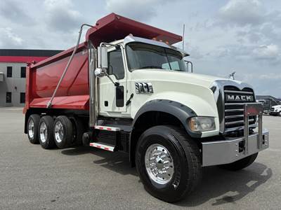 Mack Granite 64FR Tri Axle Dump Truck - MP8, 6 Speed Allison Rds Automatic, 16' Dump