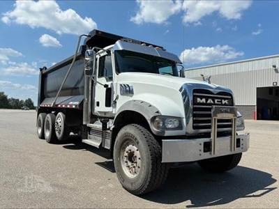 Mack Granite 64FR Tri Axle Dump Truck - MP8 455HP, 6 Speed Automatic, 17' Dump