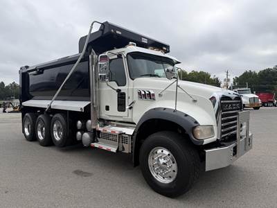 Mack Granite 64FR Tri Axle Dump Truck - MP8-445C 445HP, Automatic, 16' Dump