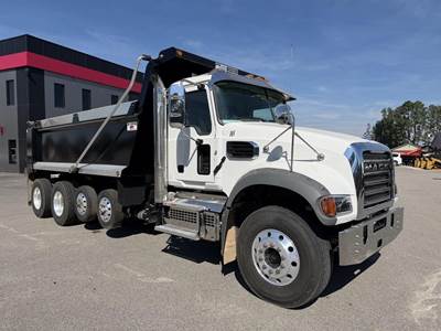 Mack Granite 64FR Quad Axle Dump Truck - 425HP, 12 Speed M Drive Automatic, 18' Dump