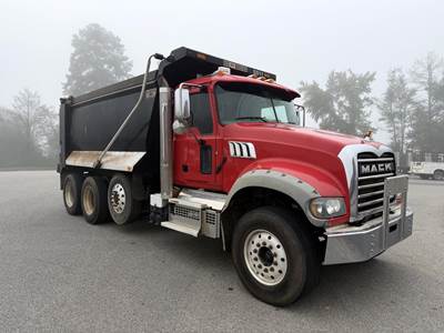 Mack Granite 64FR Tri Axle Dump Truck - MP8-445C 445HP, 12 Speed M Drive Amt, 16' Dump