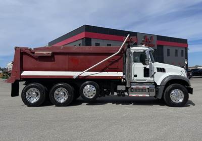 Mack Granite 64FR Tri Axle Dump Truck - MP8 455HP, Automatic, 17' Dump