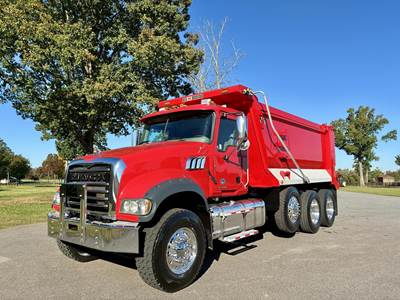 Mack Granite 64FR Tri Axle Dump Truck - MP8-445C 445HP, 12 Speed M Drive Amt, 16' Dump