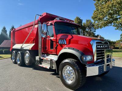 Mack Granite 64FR Tri Axle Dump Truck - MP8-445C 445HP, 12 Speed M Drive Amt, 16' Dump