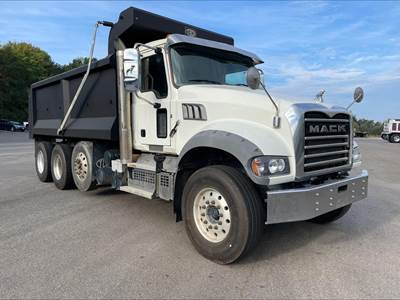Mack Granite 84FR Tri Axle Dump Truck - MP7 425HP, 6 Speed Allison Rds Automatic, 17' Dump
