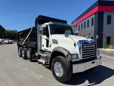 Mack Granite 84FR Tri Axle Dump Truck - MP7 425HP, 6 Speed Allison Rds Automatic, 17' Dump