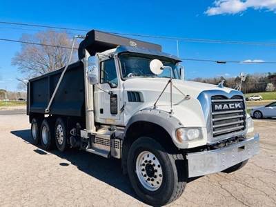 Mack Granite 84FR Tri Axle Dump Truck - MP7 425HP, 6 Speed Allison Rds Automatic, 17' Dump