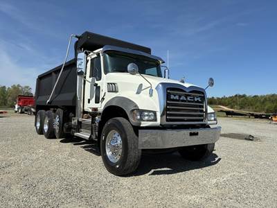 Mack Granite 84FR Tri Axle Dump Truck - MP7 425HP, 6 Speed Allison Tc10 Automatic, 17' Dump