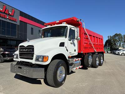 Mack Granite CV713 Tri Axle Dump Truck - AMI 370HP, 10 Speed Manual, 16' Dump