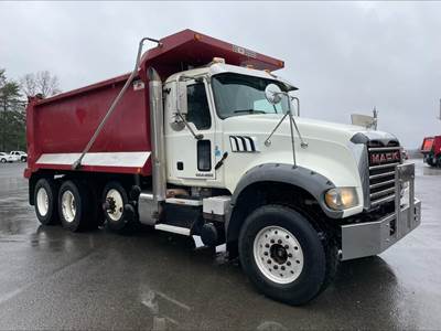 Mack Granite GU713 Tri Axle Dump Truck - MP8 455HP, 6 Speed Allison Rds Automatic, 16' Dump