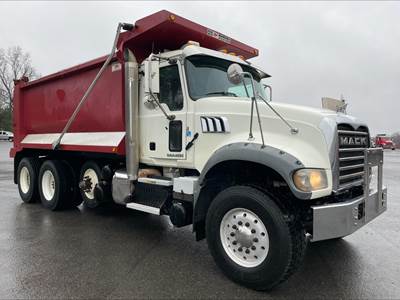 Mack Granite GU713 Tri Axle Dump Truck - MP8 455HP, 6 Speed Allison Rds Automatic, 16' Dump