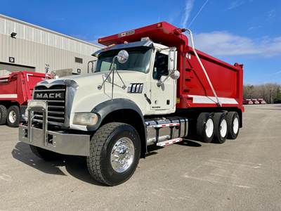 Mack Granite GU713 Tri Axle Dump Truck - MP8 455HP, 6 Speed Allison Rds Automatic, 16' Dump