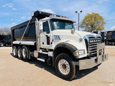Mack Granite GU713 Tri Axle Dump Truck - MP8 455HP, 8Ll Manual, 16' Dump