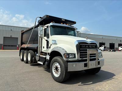 Mack Granite GU713 Tri Axle Dump Truck - MP8 425HP, 10 Speed Manual, 16' Dump