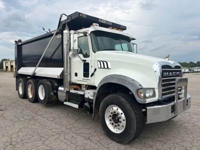 Mack Granite GU713 Tri Axle Dump Truck - MP8 455HP, 10 Speed Manual, 16' Dump
