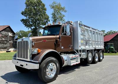 Peterbilt 365 Tri Axle Dump Truck - Paccar 455HP, 10 Speed Ultrashift Plus Automatic