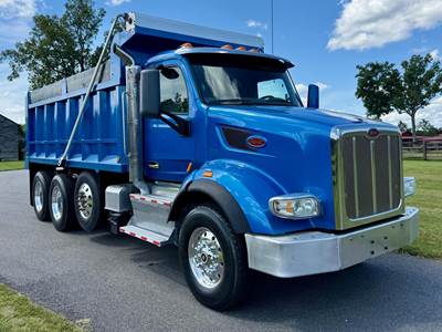 Peterbilt 567 Tri Axle Dump Truck - Paccar 405HP, 10 Speed Ultrashift Plus Automatic, 17' Dump