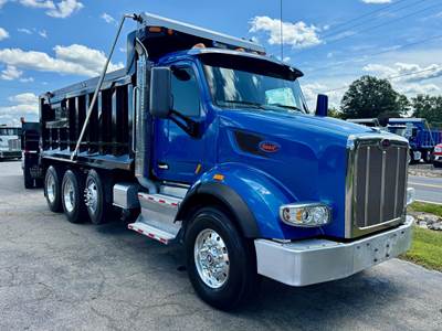 Peterbilt 567 Tri Axle Dump Truck - Paccar 405HP, 10 Speed Ultrashift Plus Automatic