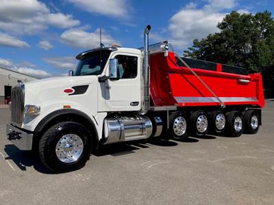Peterbilt 567 Five Axle Dump Truck - Cummins 525HP, 6 Speed Allison Rds Automatic, 20' Dump
