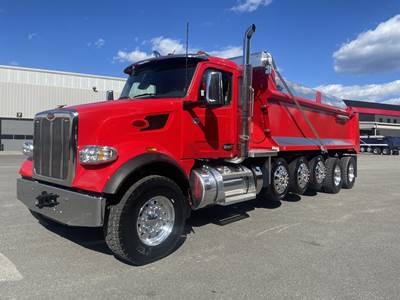 Peterbilt 567 Five Axle Dump Truck - Paccar 510HP, 6 Speed Allison Rds Automatic