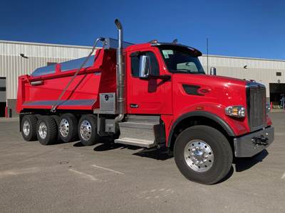 Peterbilt 567 Quad Axle Dump Truck - Paccar 510HP, 6 Speed Allison Rds Automatic, 17' Dump