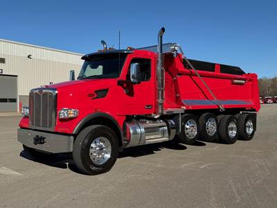 Peterbilt 567 Quad Axle Dump Truck - Paccar 510HP, 6 Speed Allison Rds Automatic, 17' Dump